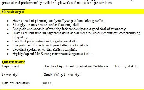 English Teacher Resume Sample