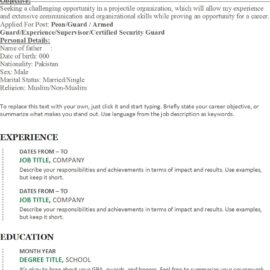 Security Guard Resume Sample Security Guard Resume Sample