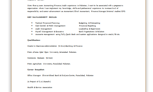 Facility Manager Resume Sample