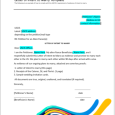 Letter Of Intent Sample