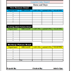 Best 4 Activity Report Templates (Medical Facility)