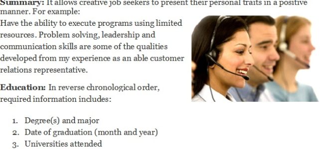 Customer Service Resume Sample Templates