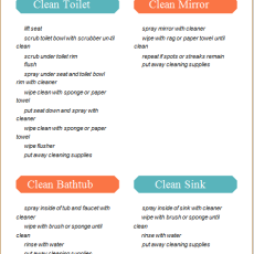 Cleaning Checklist Templates: Free Printable Cleaning Schedule Cleaning Checklist Templates: Free Printable Cleaning Schedule