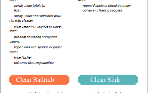 Cleaning Checklist Templates: Free Printable Cleaning Schedule Cleaning Checklist Templates: Free Printable Cleaning Schedule