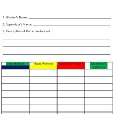 Community Service Forms: Free Printable Templates & Examples Community Service Forms: Free Printable Templates & Examples