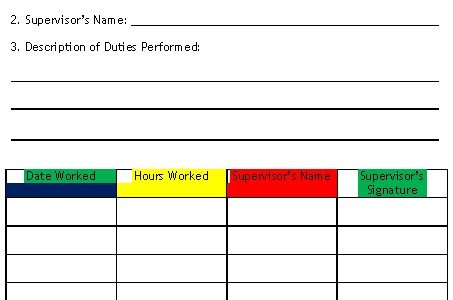 Community Service Forms: Free Printable Templates & Examples Community Service Forms: Free Printable Templates & Examples