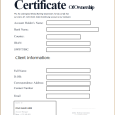 Ownership Certificate Template: Create a Professional Certificate of Ownership Ownership Certificate Template: Create a Professional Certificate of Ownership